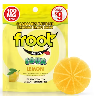 100mg Sour Lemon Gummies - Froot