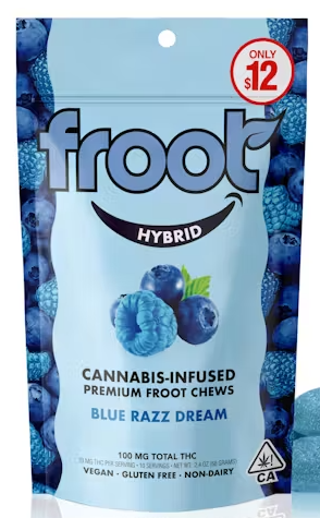 100mg Blue Razz Dream Chews - Froot