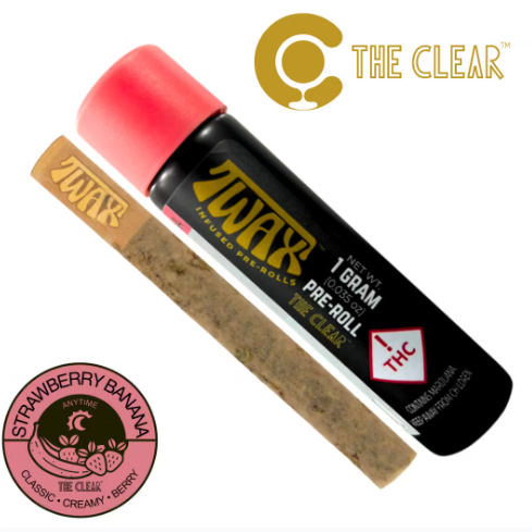 TWAX- Strawberry Banana 1g Infused Preroll