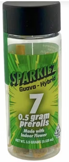 7pk (3.5g) Guava Hybrid Prerolls - Sparkiez