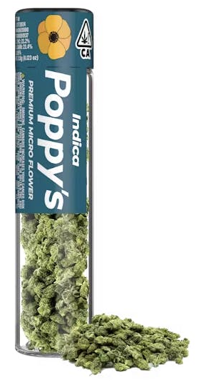 3.5g Gelato Indica Micro Flower - Poppy's