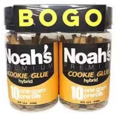20pk (1g) Cookie Glue Hybrid Prerolls - Noah's