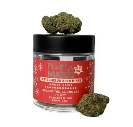FROSTED NUGGS | Watermelon Kush Mintz | 3.5G Infused Flower