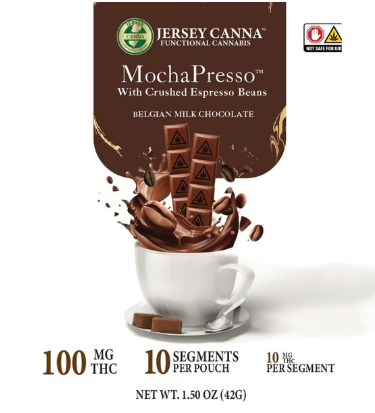 Mochapresso Belgian Milk Chocolate Cannabar