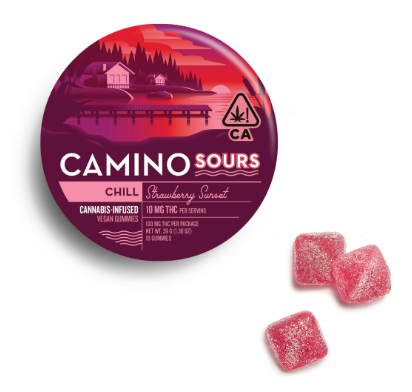 Camino "Chill" Sour Gummies 10pk 100mg - Strawberry Sunset (I)
