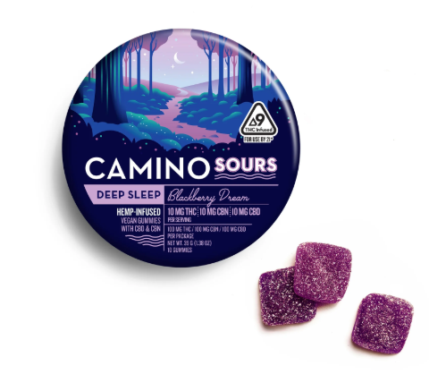 "Deep Sleep" Sour Gummies 1:1:1 THC:CBN:CBD 10pk 100mg - Blackberry Dream (CBN)