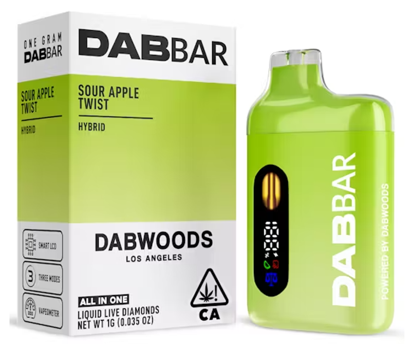DABWOODS - Sour Apple Twist - Liquid Diamonds - RTU - 1g