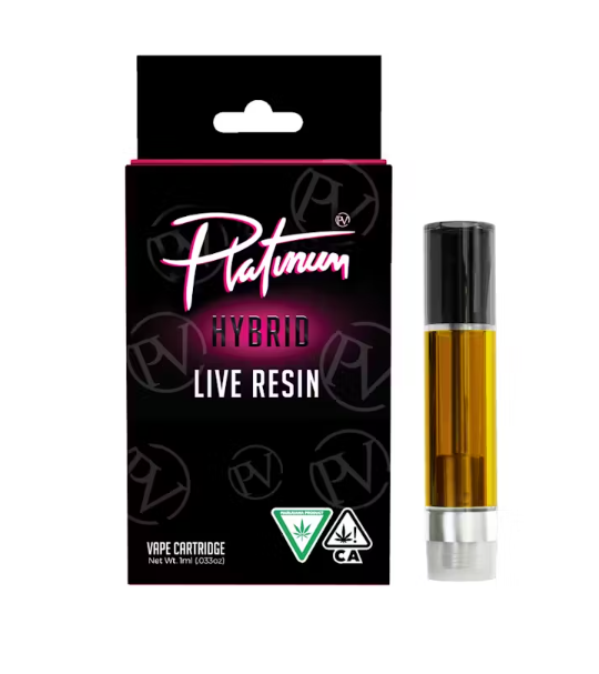 Platinum Live Resin Cartridge 1g - Strawberry Bliss (H)