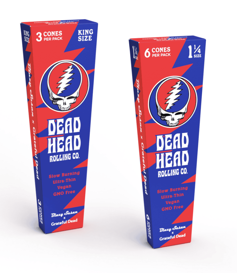 Dead Head Cones 1 1/4 6pk | Blazy Susan x Grateful Dead