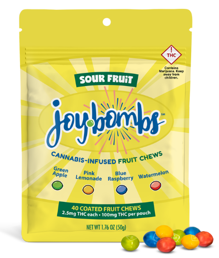 Joybombs | Sour Fruit | 40ct/100mg