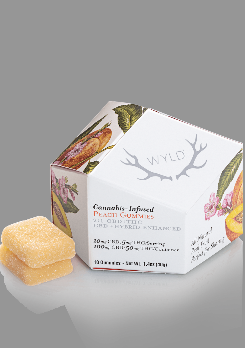 Edibles | Wyld | Peach 2:1 CBD | 100mg