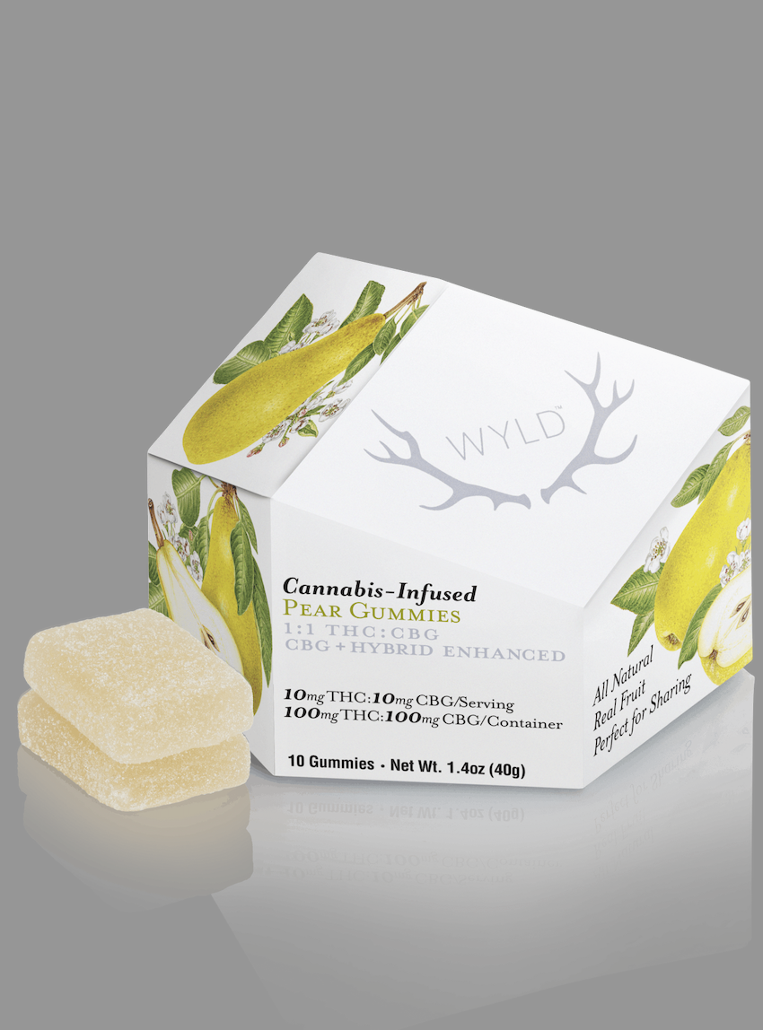 Edibles | Wyld | Pear 1:1 CBG | 100mg