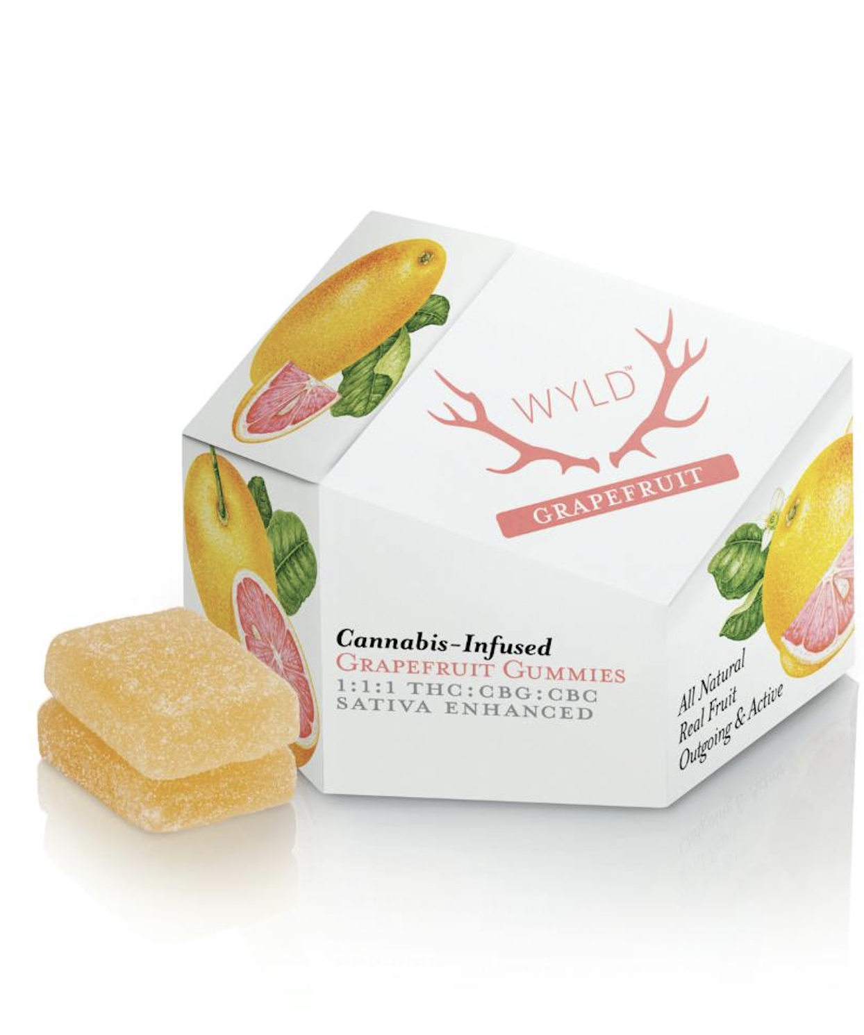 Edibles | Wyld | Grapefruit 1:1:1 CBG:CBC | 100mg