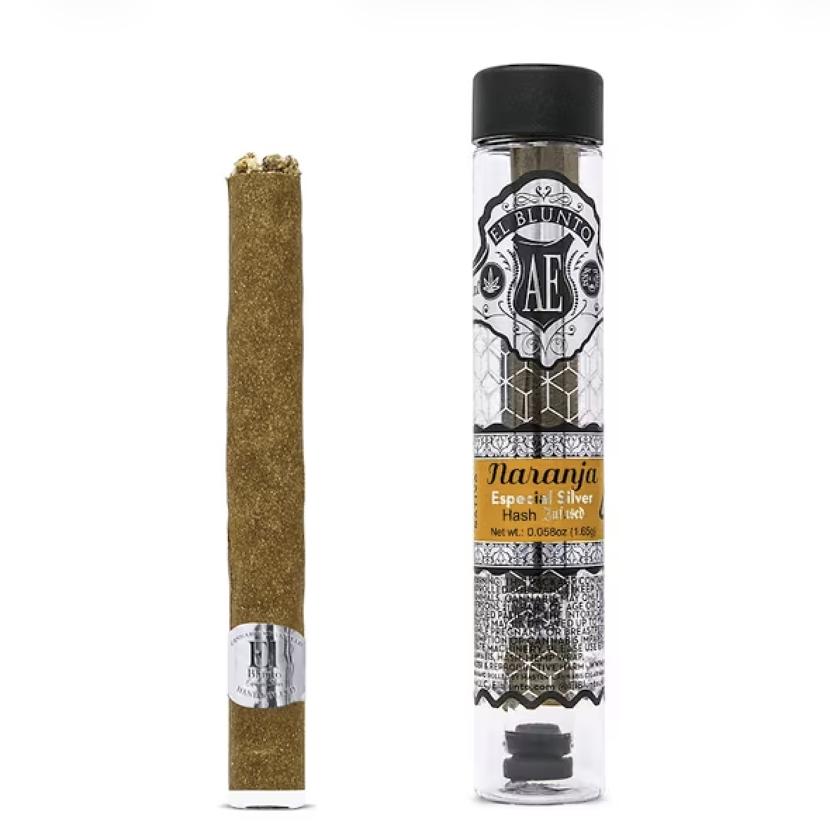 Naranja (S) Especial Silver El Blunto Hash INFUSED BLUNT 1.5g - Albert Einstone's