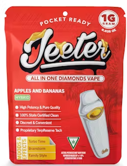 1g Apples & Bananas Liquid Diamonds Disposable - Jeeter