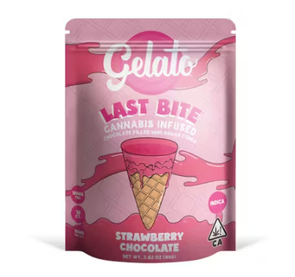 Last Bites Strawberry Mini Cones 100mg 10pk (I)