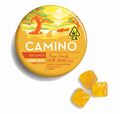 "Balance" Gummies 1:1 THC:CBD 20pk 100mg - Mango Serenity (CBD)