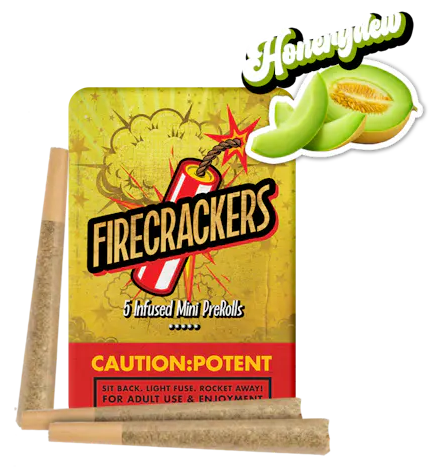 Firecrackers Honeydew 0.7g 5pk Infused Prerolls