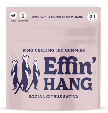 Edibles | Effin' Hang | Social Citrus 2:1 CBG:THC | 100mg