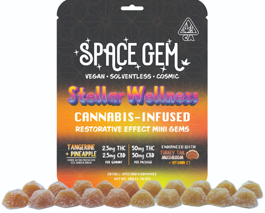 Solventless Gummies 1:1 CBD:THC 20pk 50mg - Stellar Wellness (CBD)