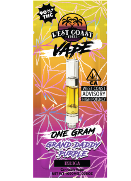 Cartridge 1g - Grand Daddy Purple (I)