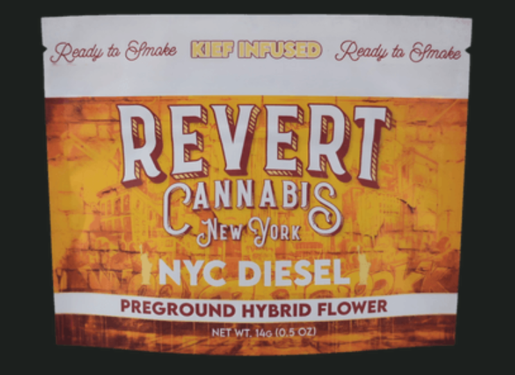 Revert | Kief Infused | Ground Flower - NYC Diesel | 14g