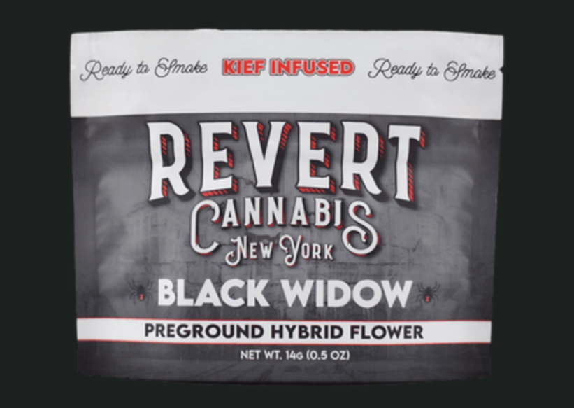 Revert | Kief Infused | Ground Flower - Black Widow | 14g