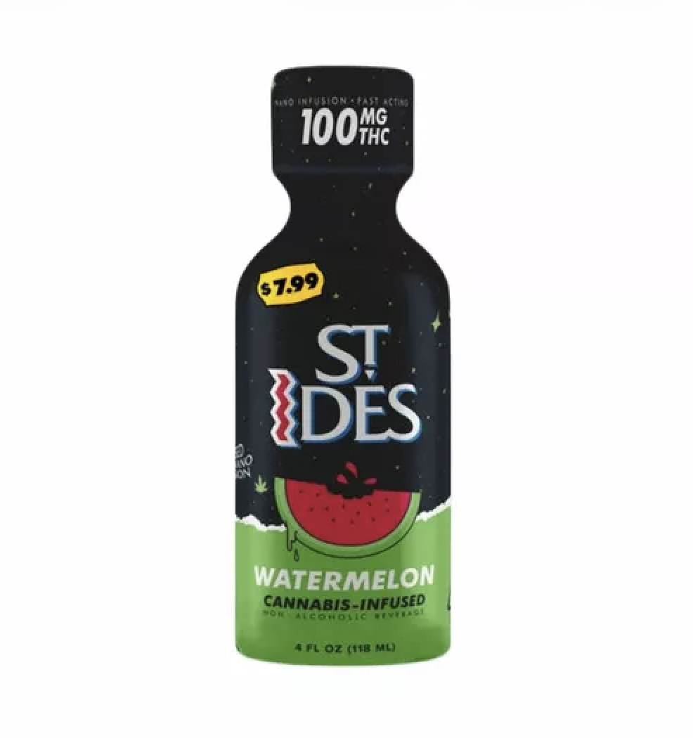 Watermelon (H) 100mg 4oz Shot 100mg - St. Ides