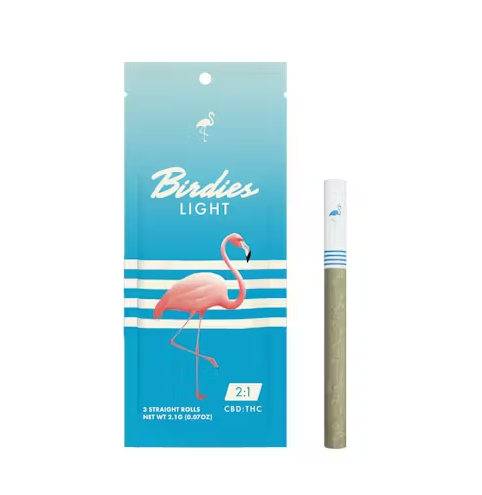 Birdies Light 3pk Prerolls 2.1g CBD 2:1