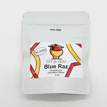 Pot & Head | Flower - Blue Raz | 3.5g