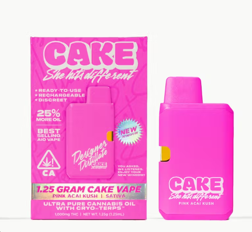 CAKE - Pink Acai Kush Designer Distillate - 1.25g - Vape