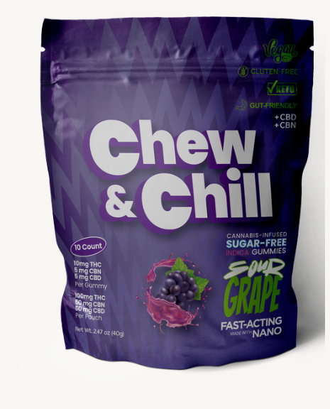 Chew & Chill | Edible - Sour Grape | 100mg
