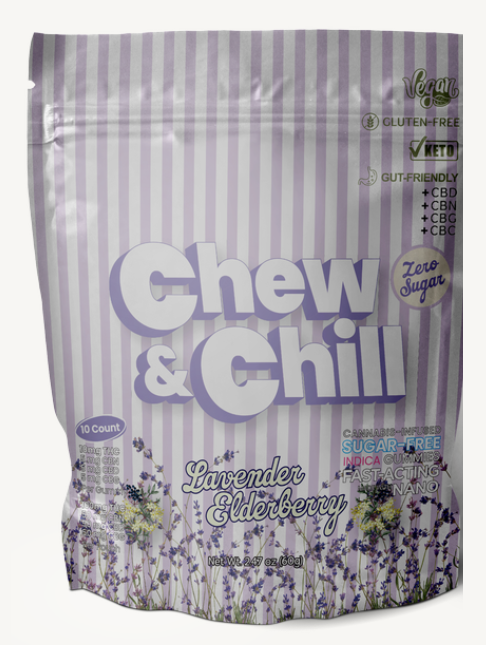 Chew & Chill | Edible - Lavender Elderberry | 100mg
