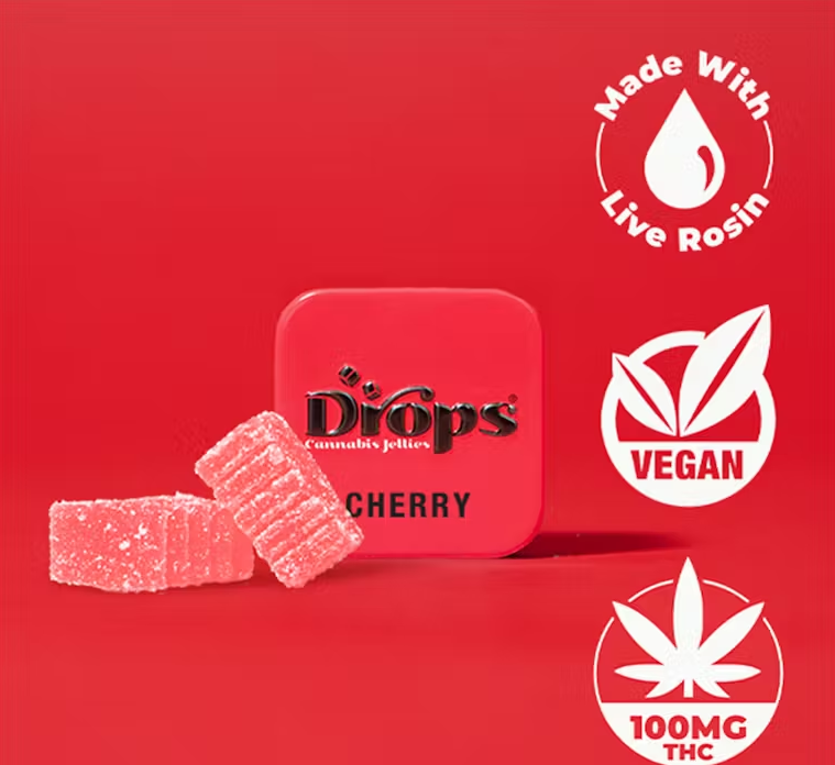 Cherry (I) Live Rosin GUMMIES 50mg - Drops