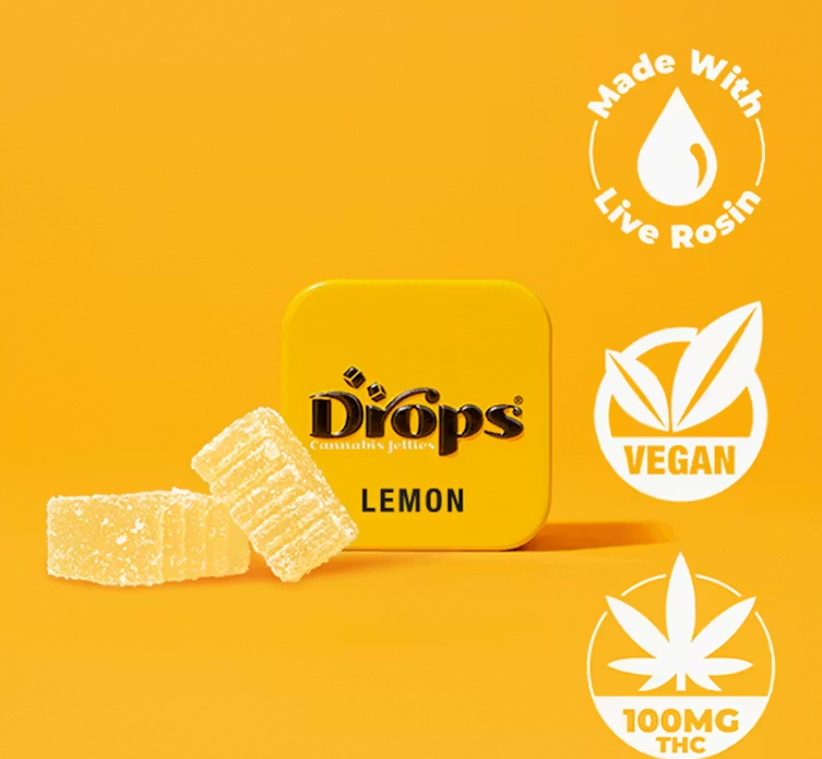 Lemon (S) Live Rosin GUMMIES 100mg - Drops