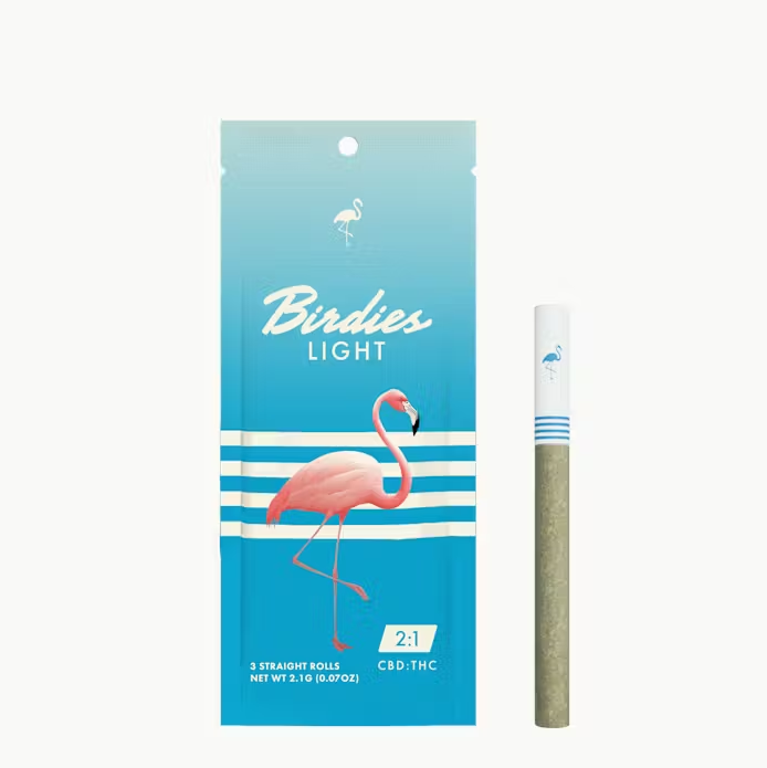 Light 2:1 CBD:THC PREROLLS 10pk - Birdies