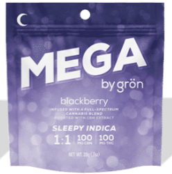 MEGA Pearl | Blackberry | 1:1 CBN/THC 100mg/10pk