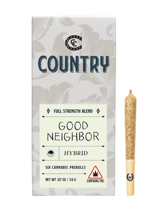 Country Good Neighbor 0.6g 6pk Prerolls