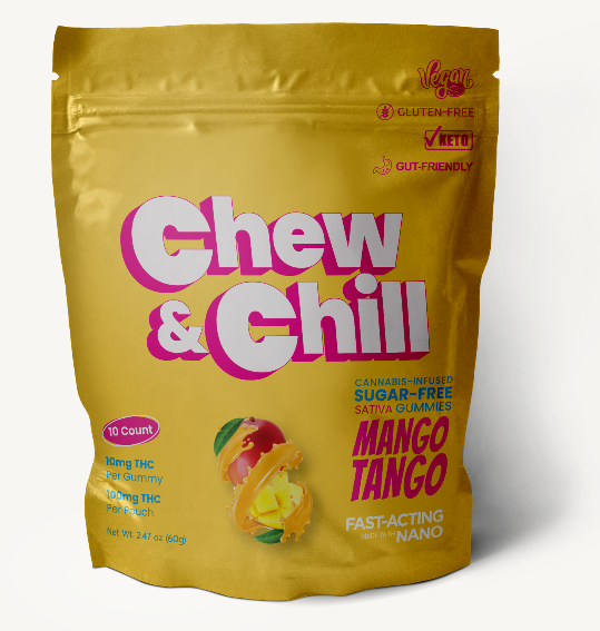 Chew & Chill Mango Tango Gummies 100mg 10pk