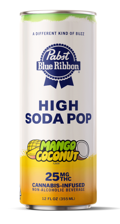 Pabst Blue Ribbon - Seltzer - Mango Coconut - Drink - 12oz - 25mg