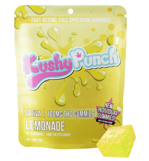 Kushy Punch 10pk Gummies Lemonade