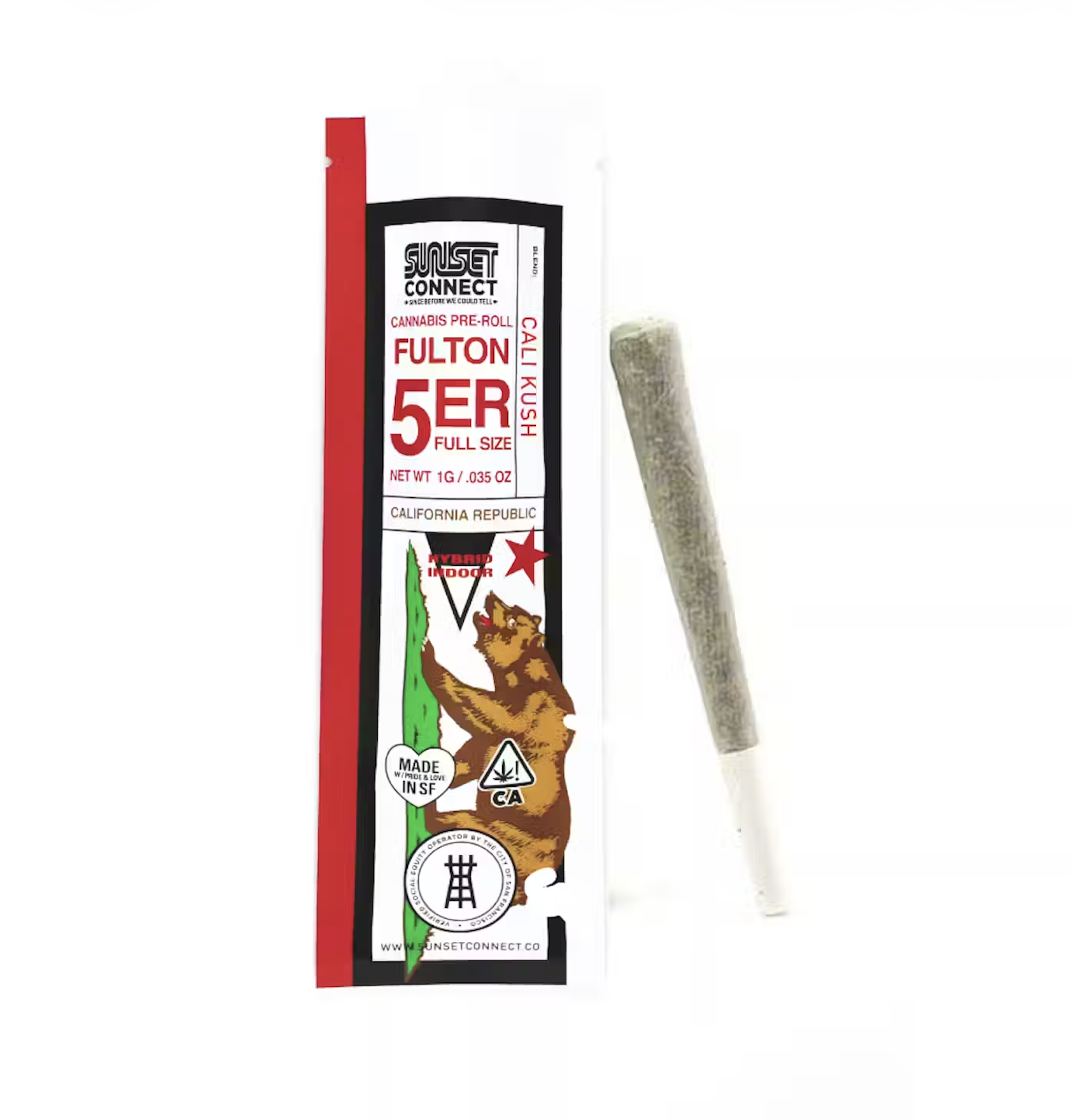 Cali Kush (H) Fulton 5er PREROLL 1g - Sunset Connect