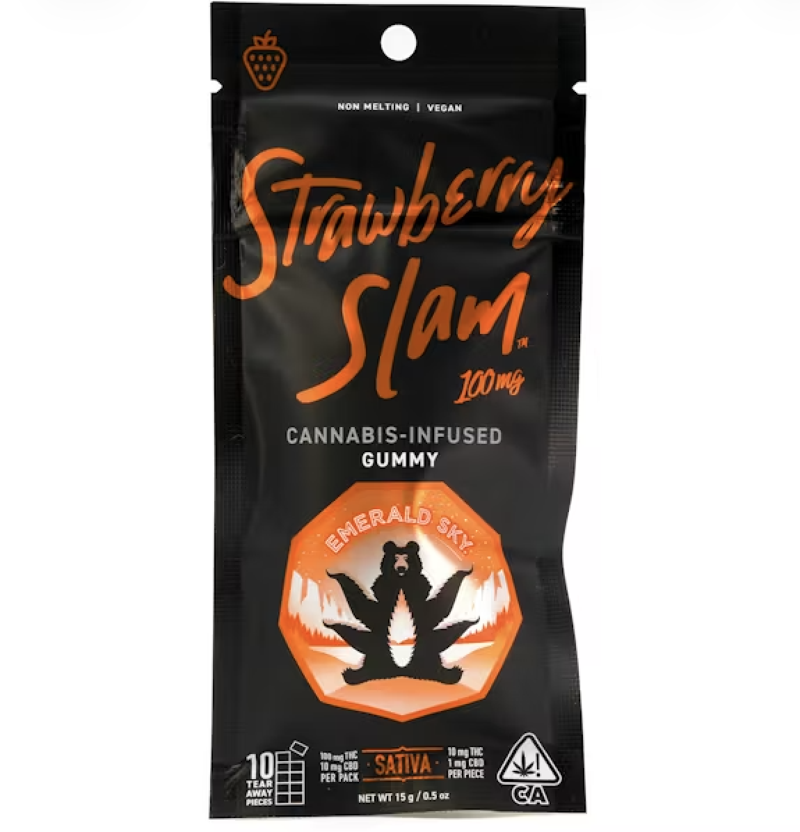 Strawberry Slam (S) Single GUMMY 100mg - Emerald Sky