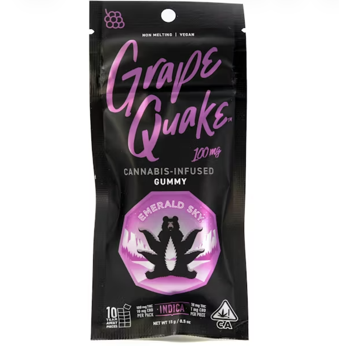 Grape Quake (I) Single GUMMY 100mg - Emerald Sky