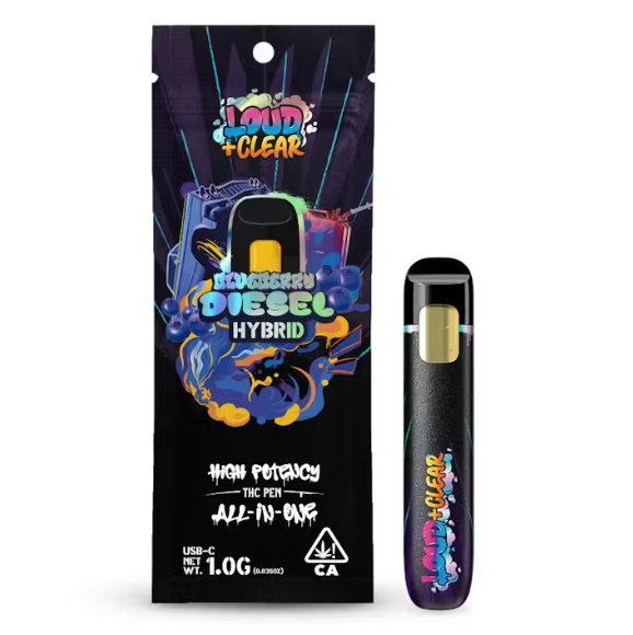 Loud + Clear Liquid Diamonds All-In-One 1g - Blueberry Diesel (H)