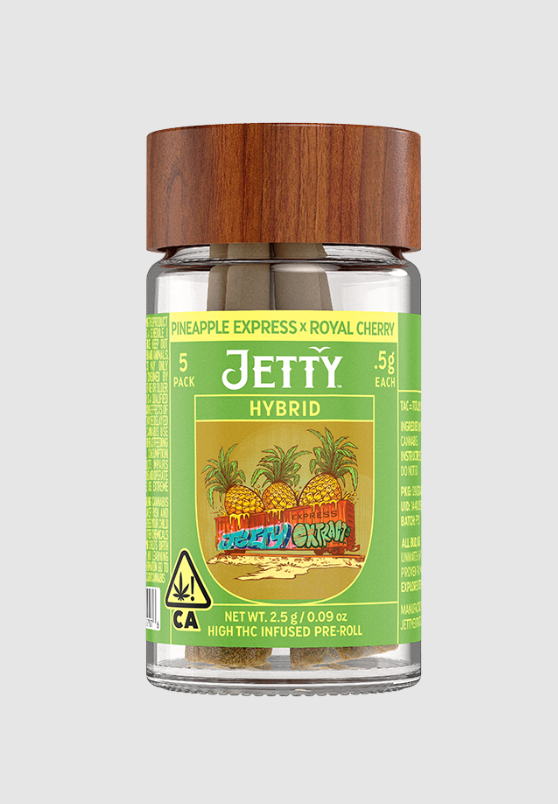Preroll: Pineapple Express x Sherbet Haze (Distillate infused 5-Pack)