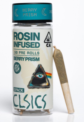 Rosin Infused Preroll 5pk 2.5g - Berry Prism (I)