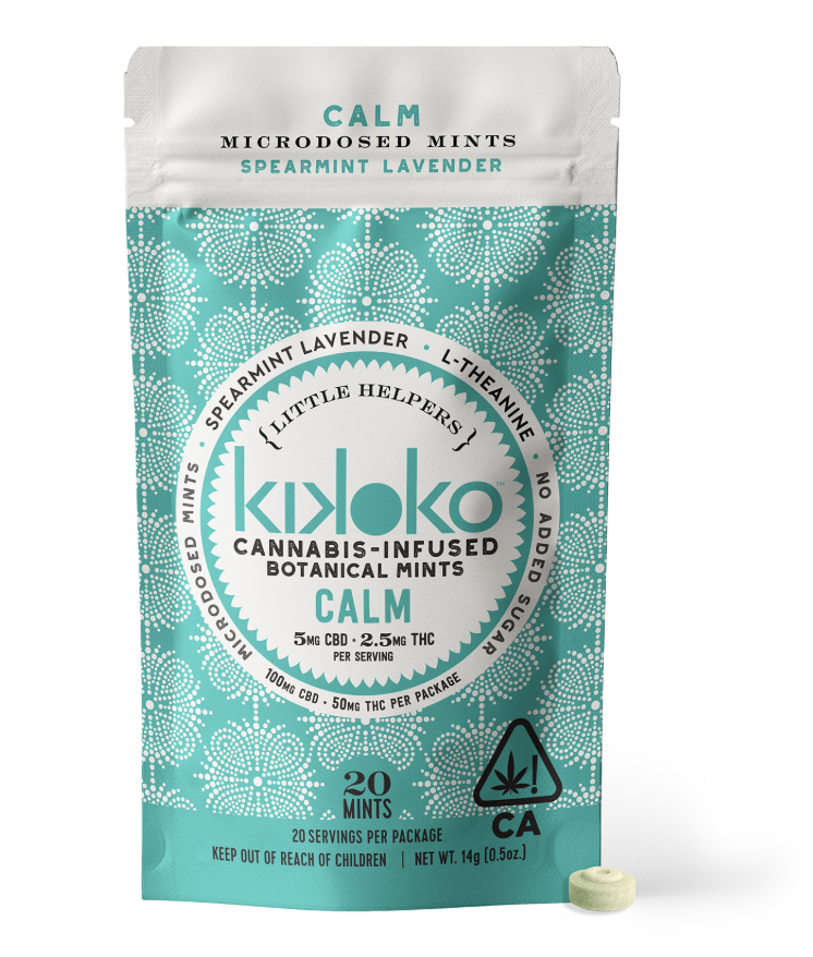 Edible: Calm Spearmint Lavender (2:1 CBD:THC Mints) - 100mg