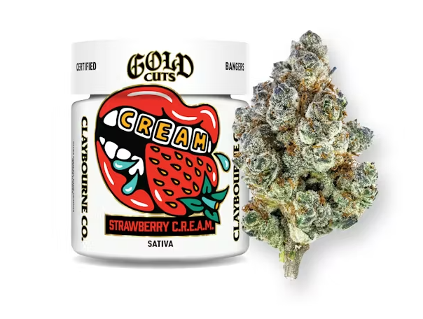 Claybourne Gold Cuts 3.5g Strawberry C.R.E.A.M.