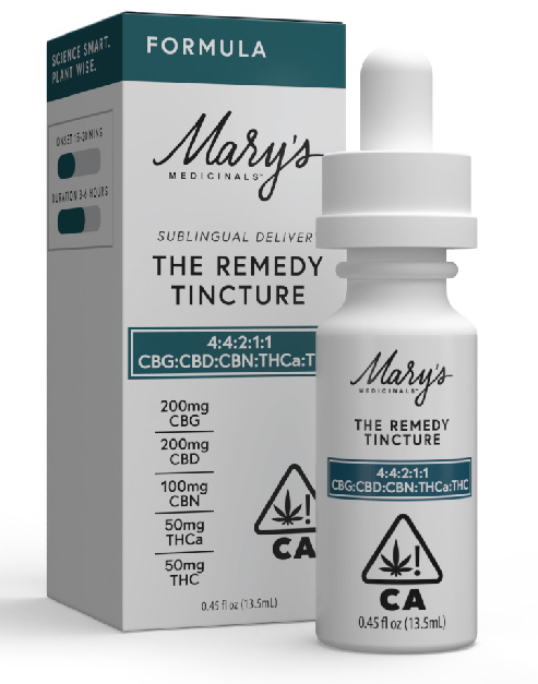 Mary's Medicinal Remedy Formula Tincture 4:4:2:1:1 CBG:CBD:CBN:THCa:THC